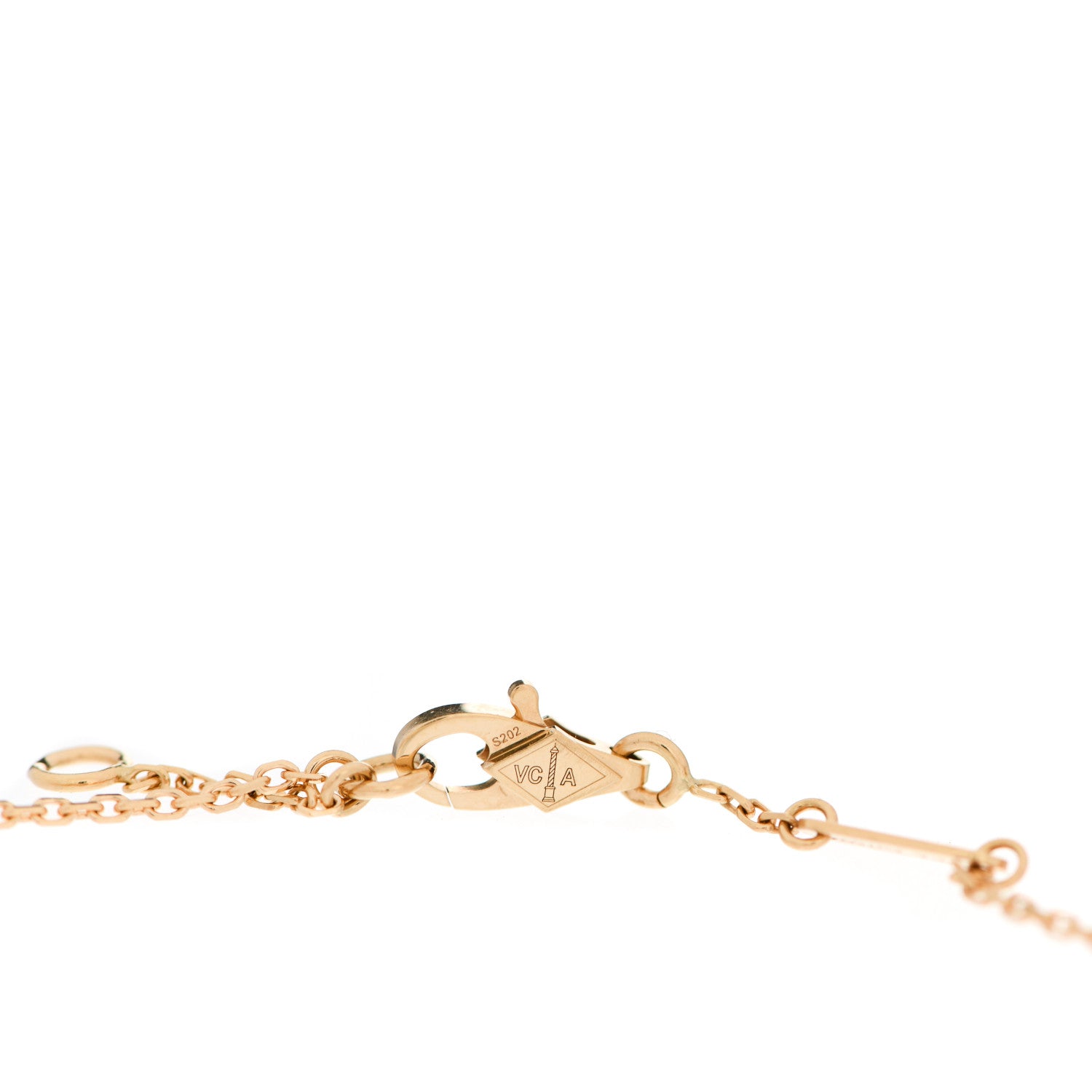 Van Cleef & Arpels 18K Yellow Gold Mother of Pearl Sweet Alhambra Bracelet 3 of 6