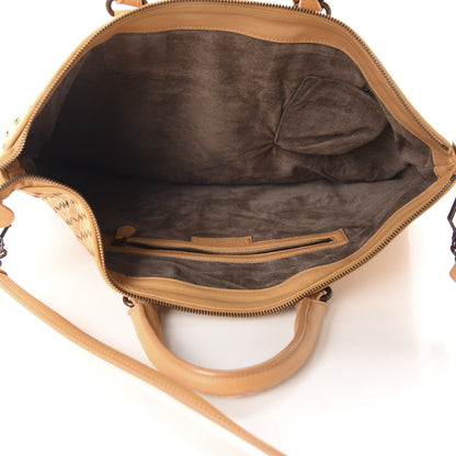 Bottega Veneta Nappa Intrecciato Medium Convertible Tote Camel 6 of 12