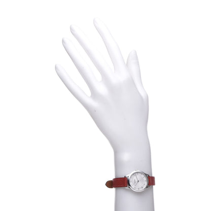 Hermes Stainless Steel Epsom 25mm Slim d'Quartz Watch Rouge Casaque 2 of 9