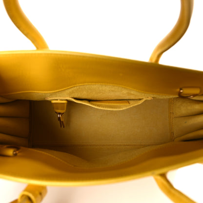 Saint Laurent Grained Calfskin Baby Sac De Jour Yellow 5 of 15