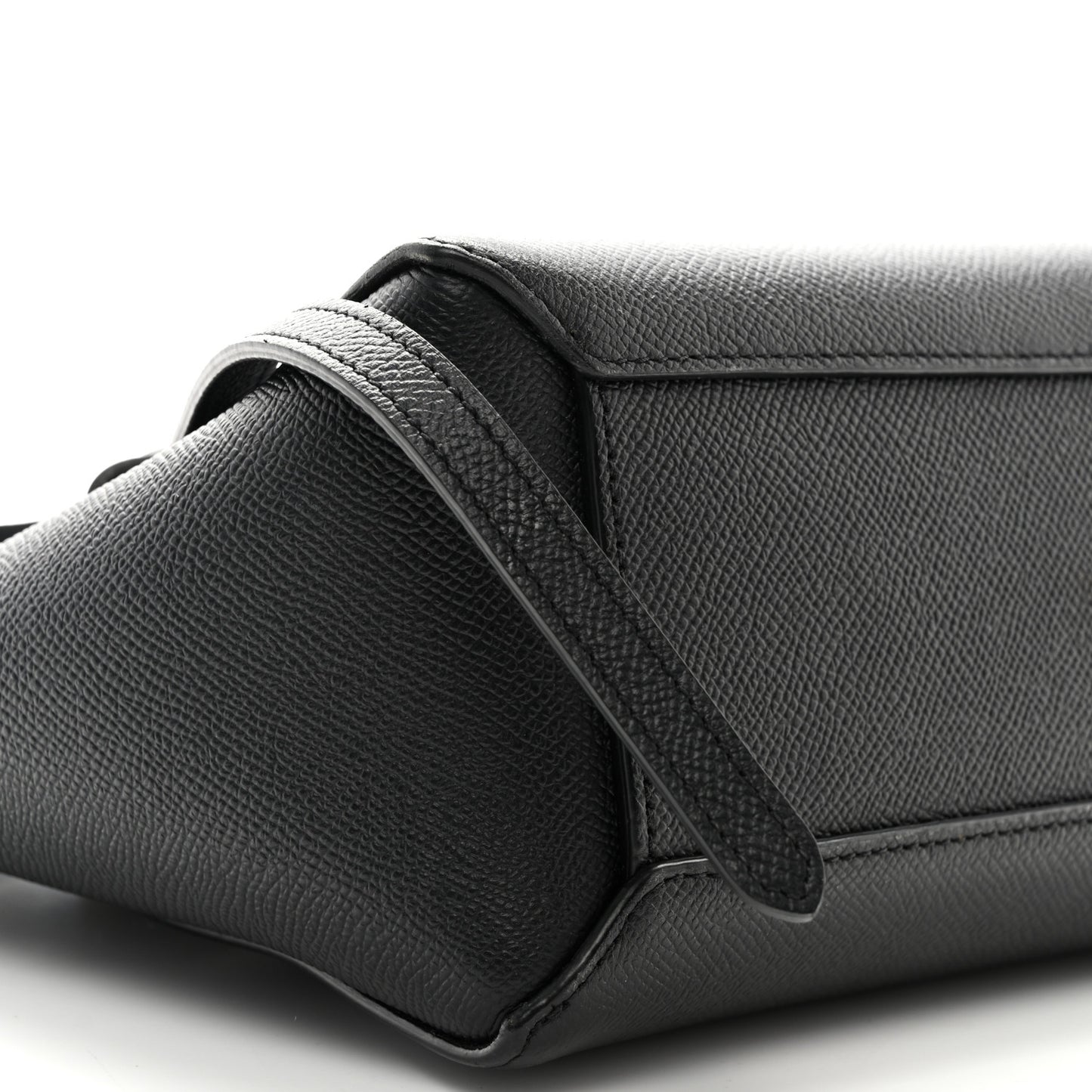 Grained Calfskin Nano Belt Bag Black