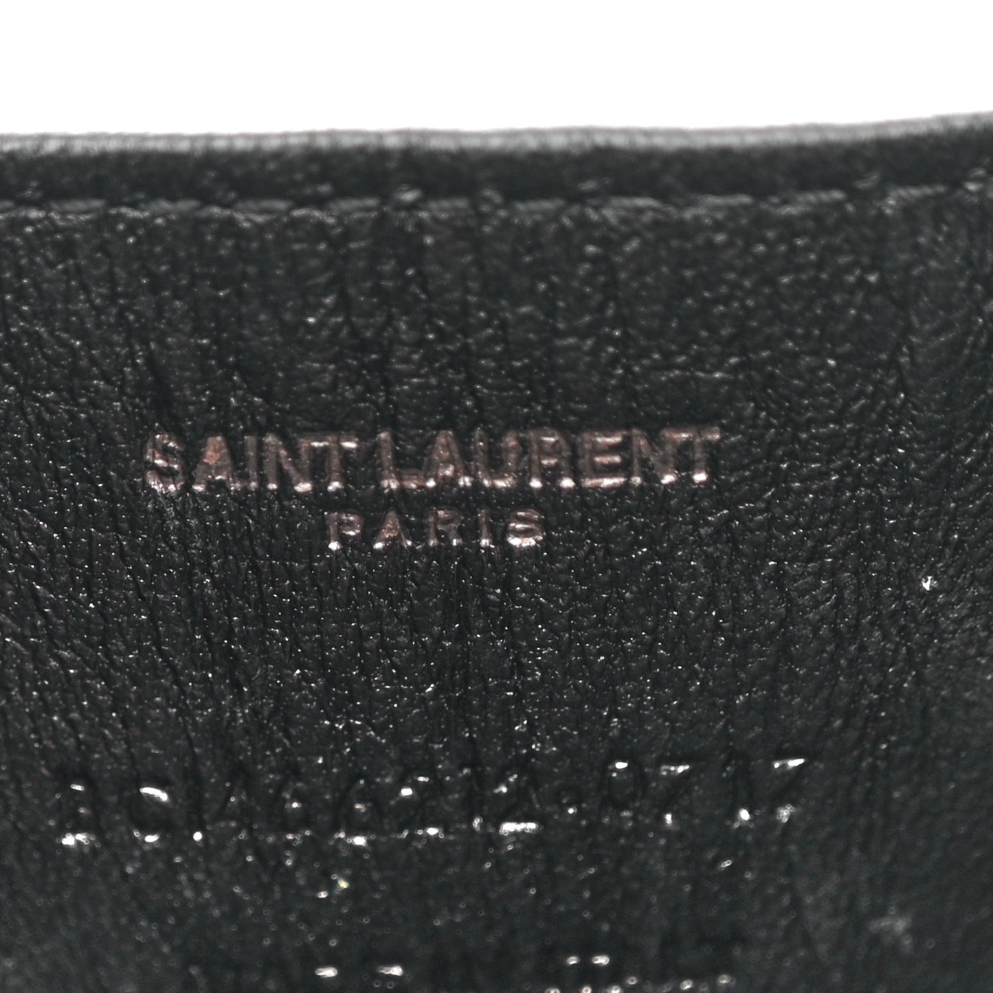 Calfskin Crocodile Embossed Monogram Love Box Bag Black