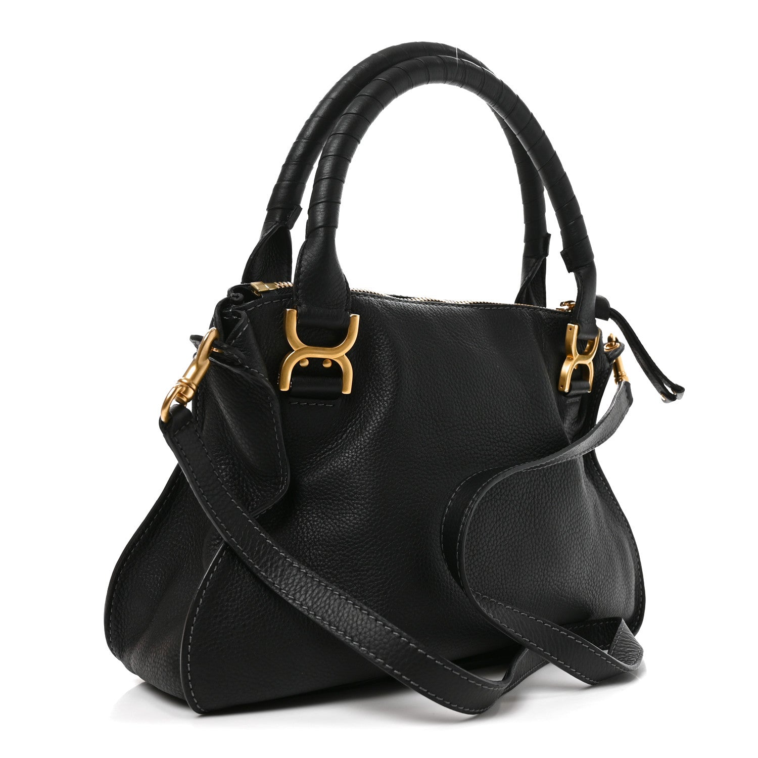 Chloe Calfskin Medium Marcie Satchel Black 3 of 10