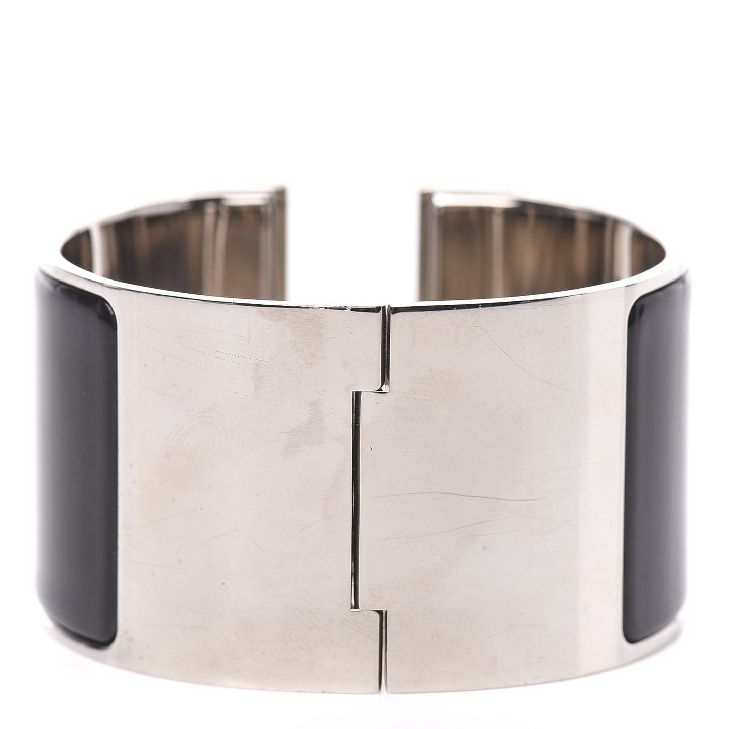 Enamel Extra Wide Clic Clac H Bracelet PM Black