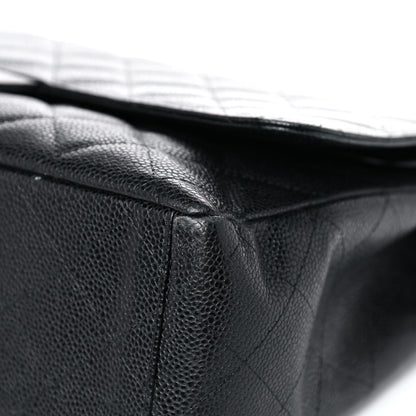 Chanel Caviar Quilted Maxi Double Flap Black 9 of 21