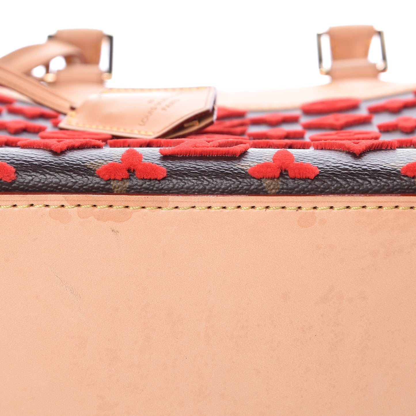 Monogram Tuffetage Deauville Cube Red