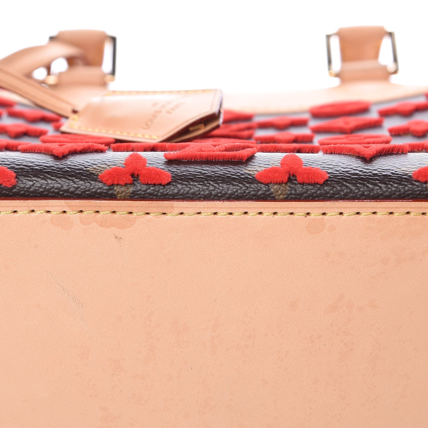 Louis Vuitton Monogram Tuffetage Deauville Cube Red 10 of 11