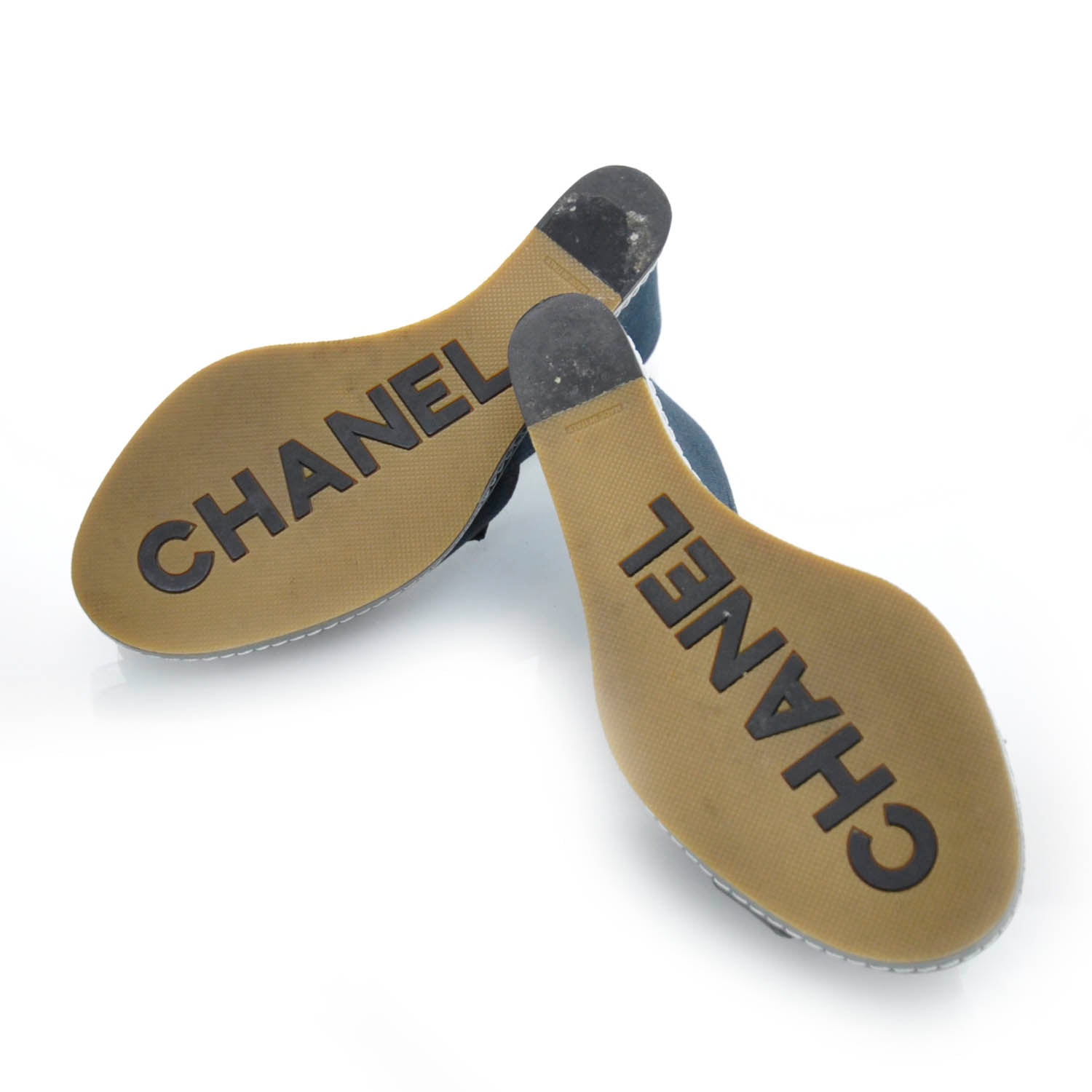 Chanel Canvas Camellia Wedge Sandals 39 2 of 5