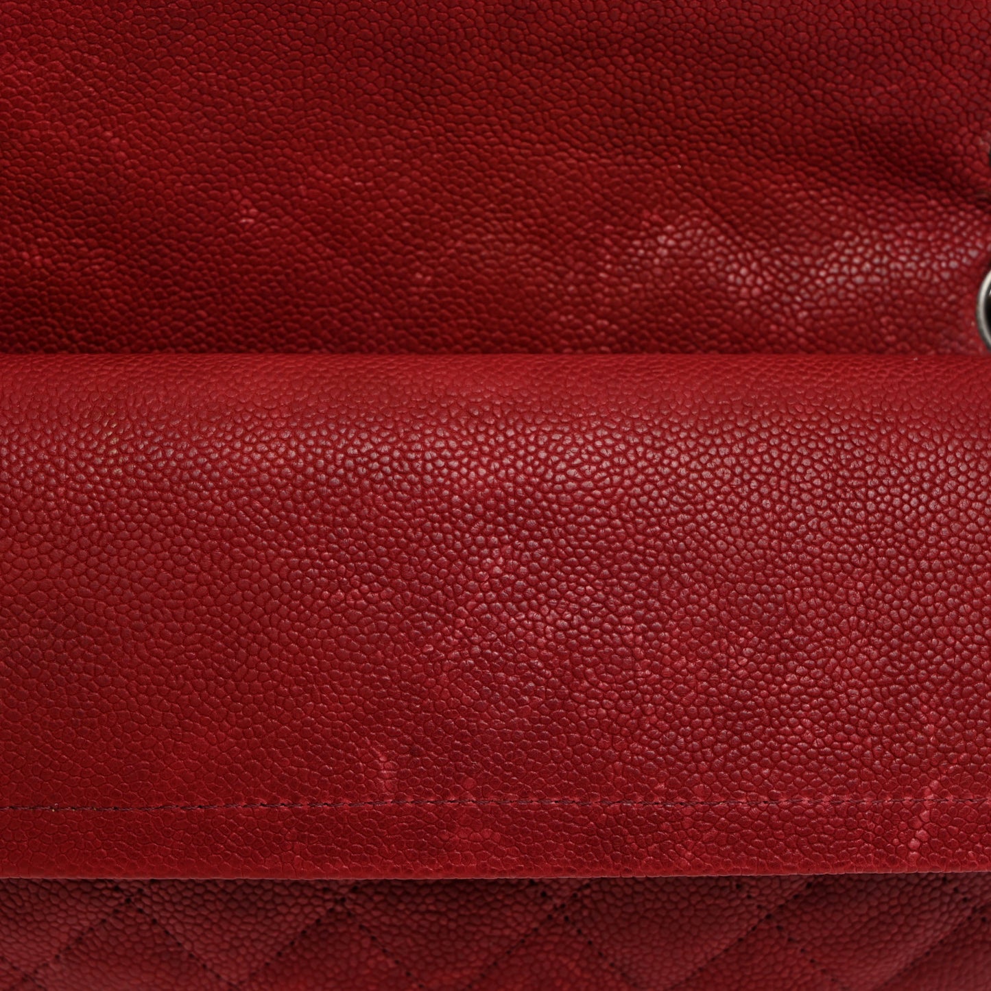 Washed Caviar Quilted 2.55 Reissue 225 Bijoux Chain Flap Red