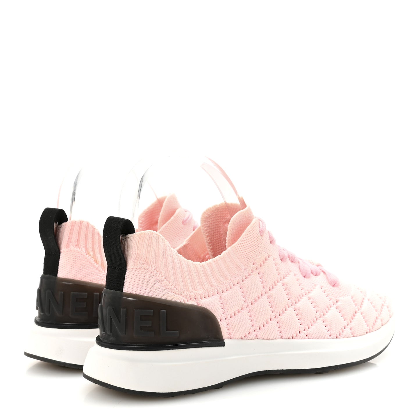 Mixed Fibers Quilted Womens CC Sneakers 37 Light Pink