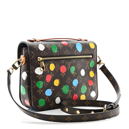 Louis Vuitton LV x YK Monogram Painted Dots Pochette Metis 3 of 10