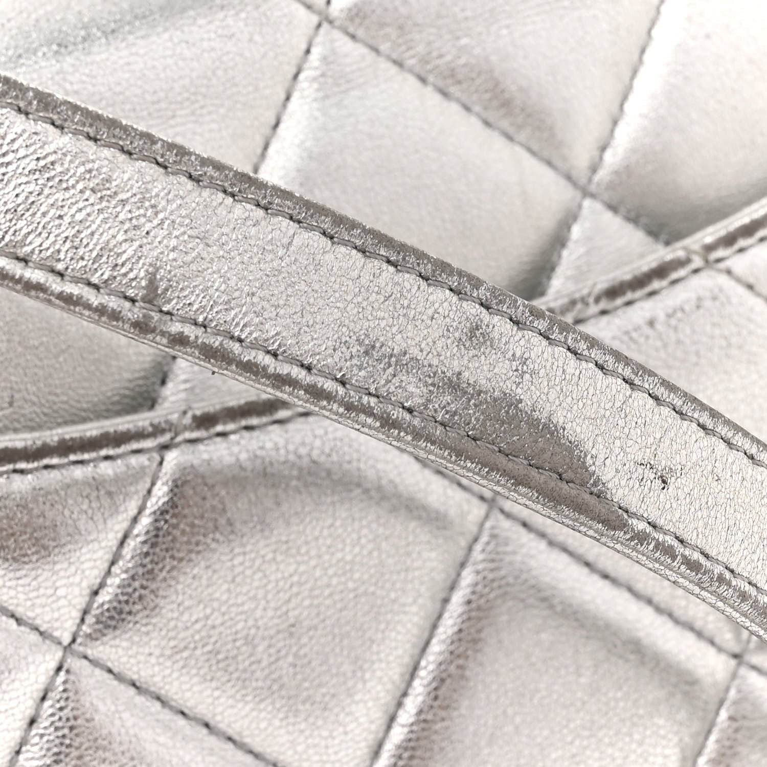 Chanel Metallic Lambskin Quilted Small Trendy CC Flap Dual Handle Bag Silver 19 of 19