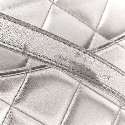 Chanel Metallic Lambskin Quilted Small Trendy CC Flap Dual Handle Bag Silver 19 of 19