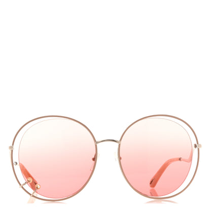 Chloe Oversize Round Sunglasses CE153S Gold Pink 3 of 7