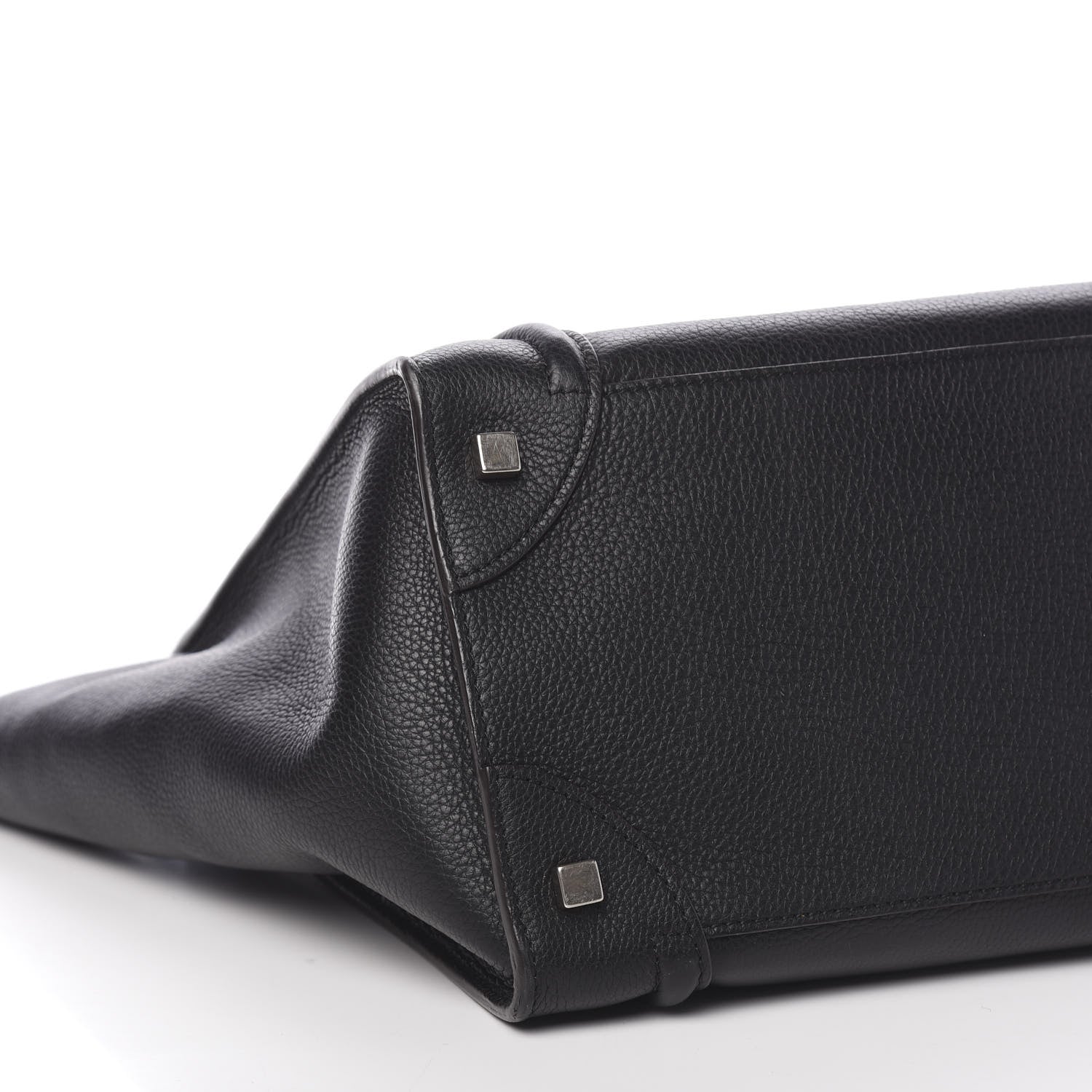Celine Drummed Calfskin Mini Luggage Black 8 of 10