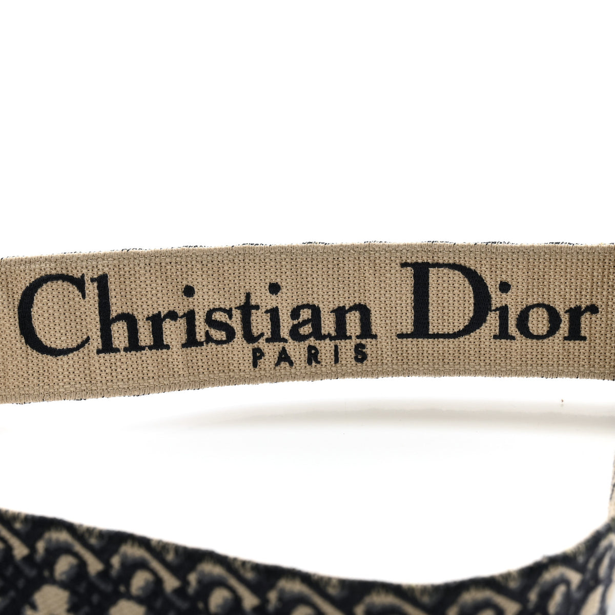 Christian Dior Oblique Adjustable Shoulder Strap Blue 3 of 6