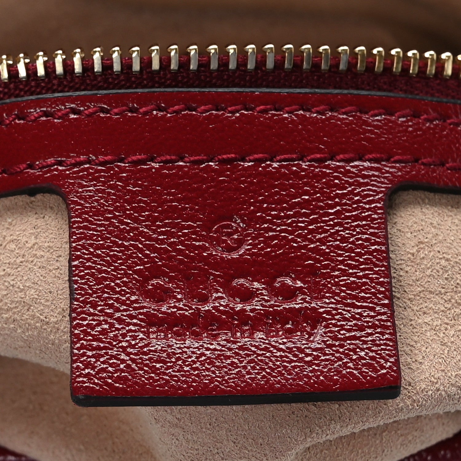 Gucci Monogram Azalea Calfskin Matelasse Diagonal Small GG Marmont Top Handle Shoulder Bag Beige Ebony New Cherry Red 6 of 10