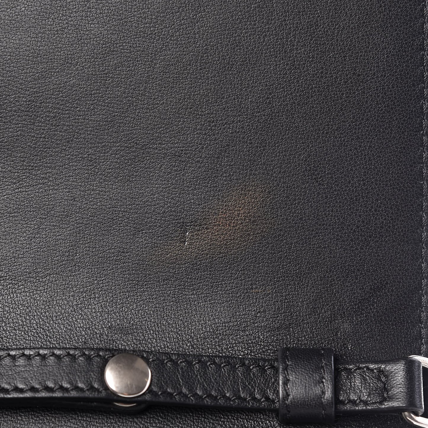 Smooth Lambskin Frame Evening Chain Clutch Black White