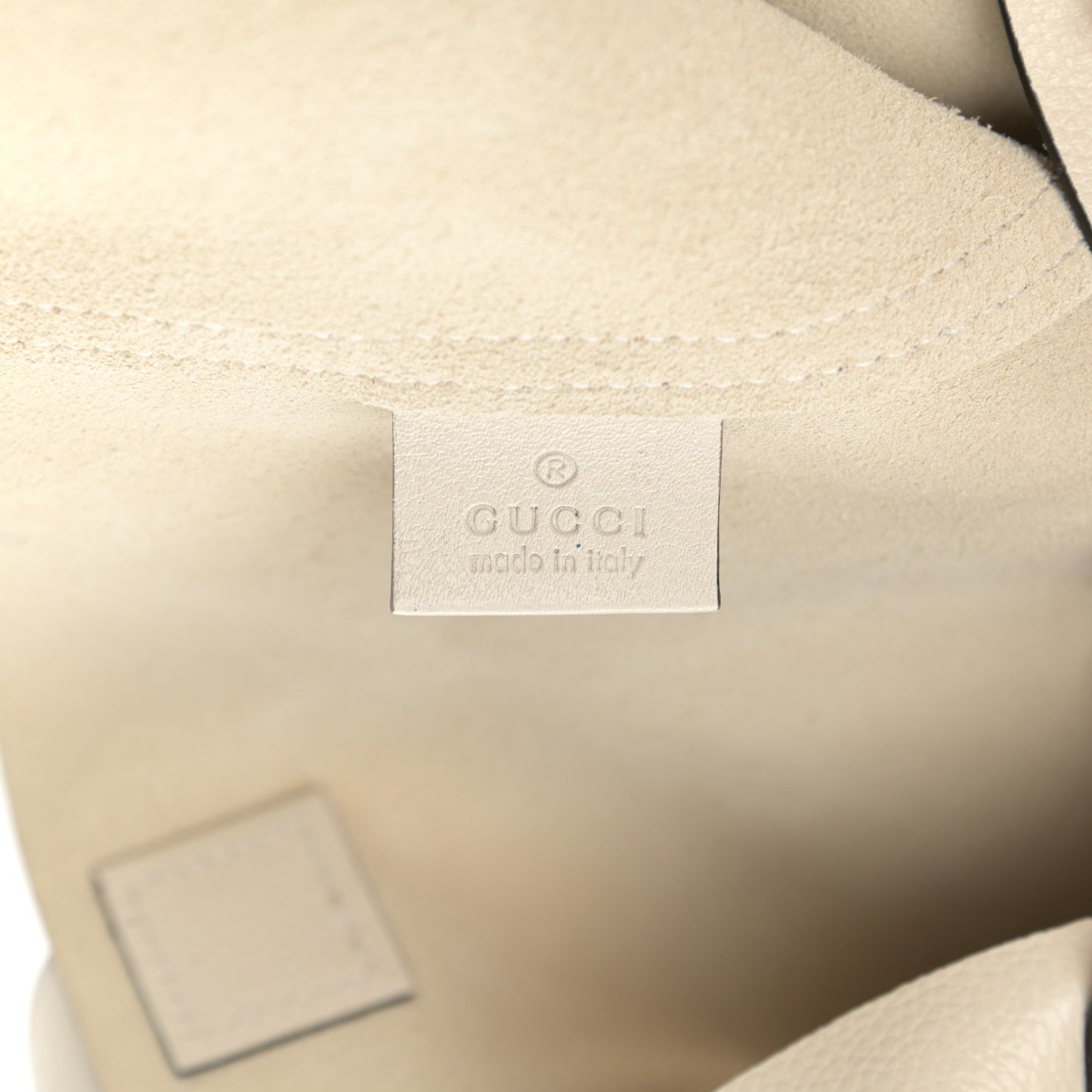 Calfskin Mens Logo Tote White