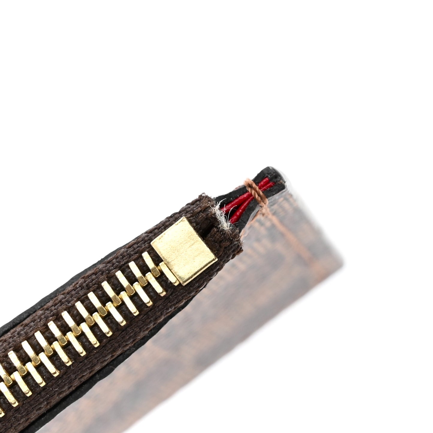 Damier Ebene Felicie Chain Wallet Zippered Insert