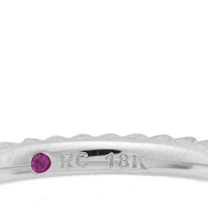 Roberto Coin 18K White Gold Diamond Micro Pave Eternity Band Ring 53 6.25 4 of 4