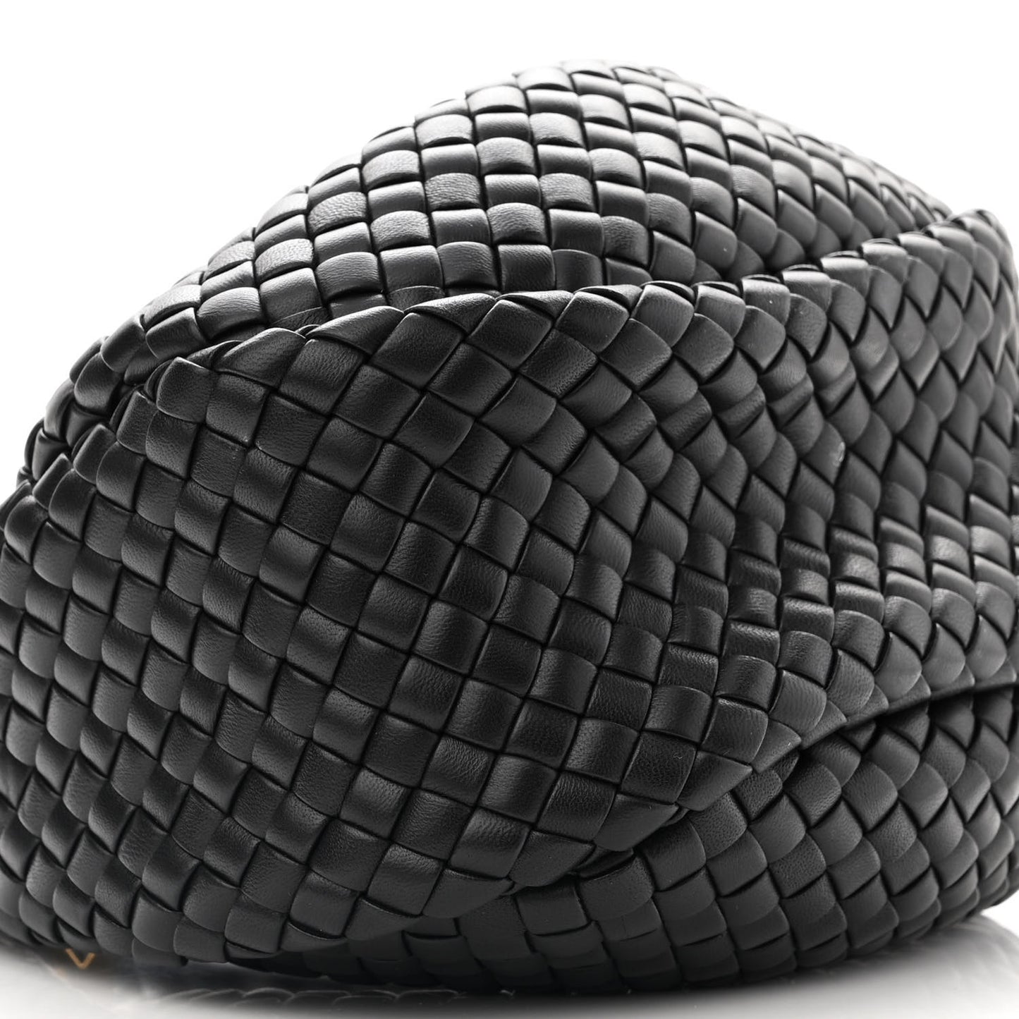 Lambskin Intrecciato Mini Padded Jodie Black