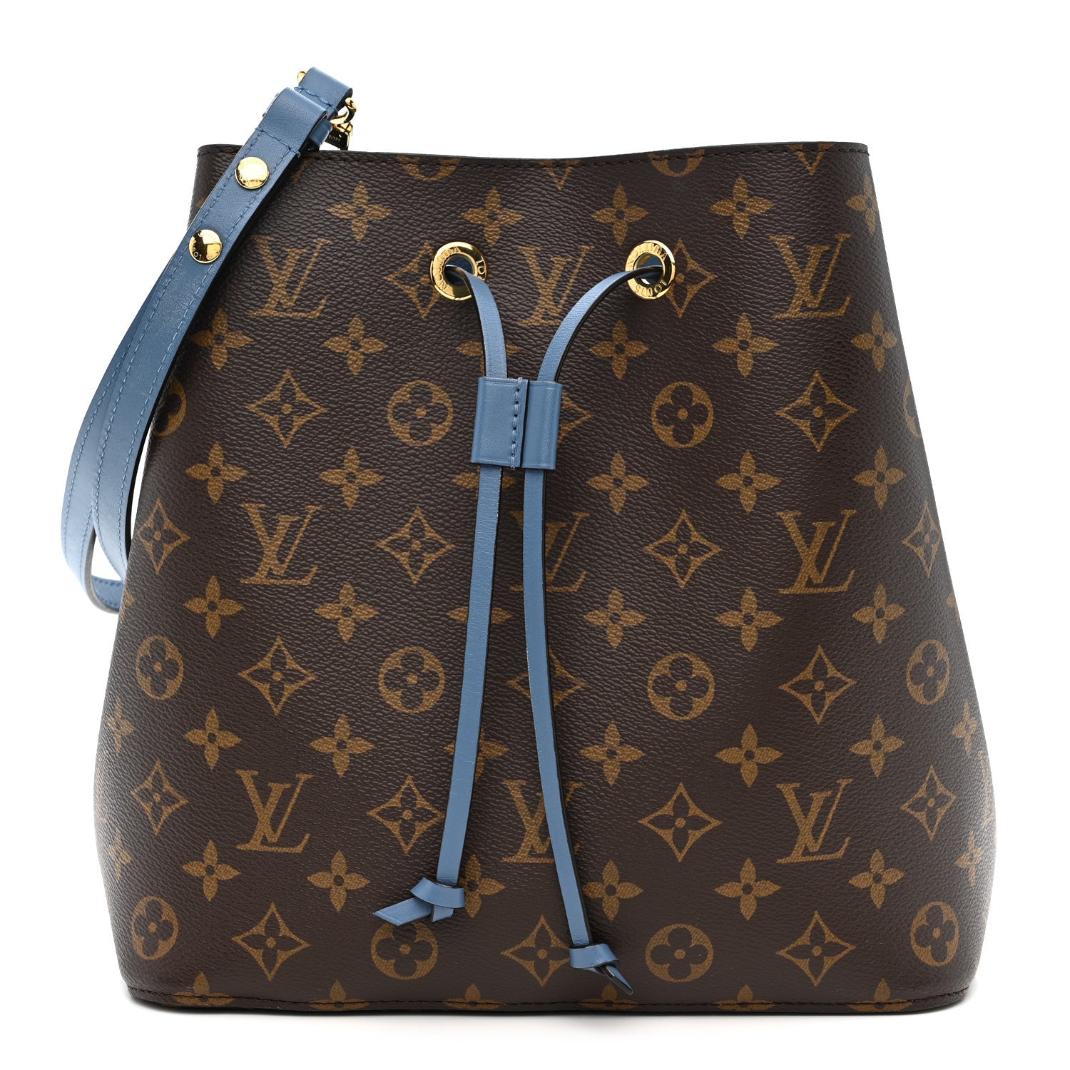 Louis Vuitton Monogram Neonoe MM Blue Jean 1 of 8