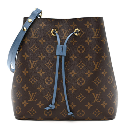 Louis Vuitton Monogram Neonoe MM Blue Jean 1 of 8