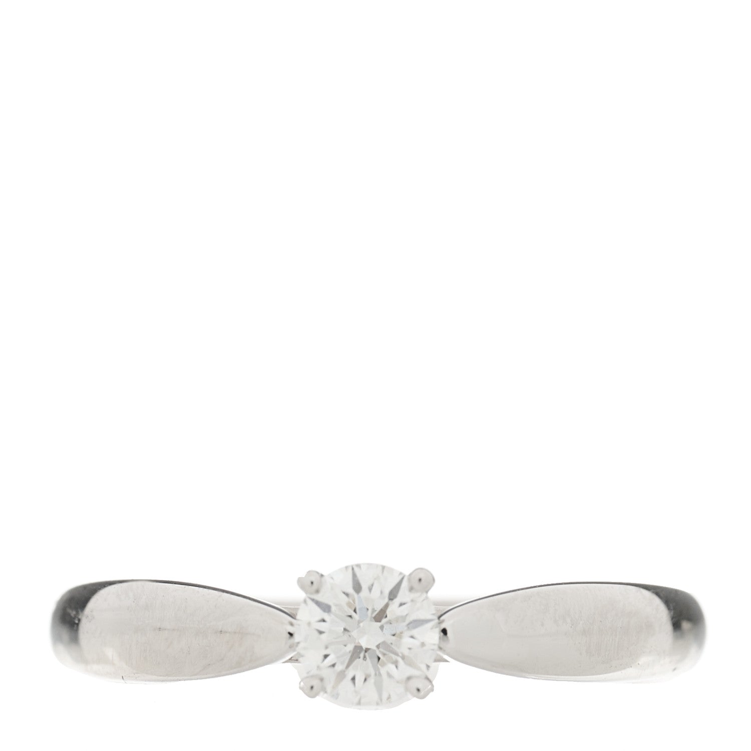 Tiffany Platinum Diamond .25ct Harmony Solitaire Engagement Ring 50 5.5 1 of 4