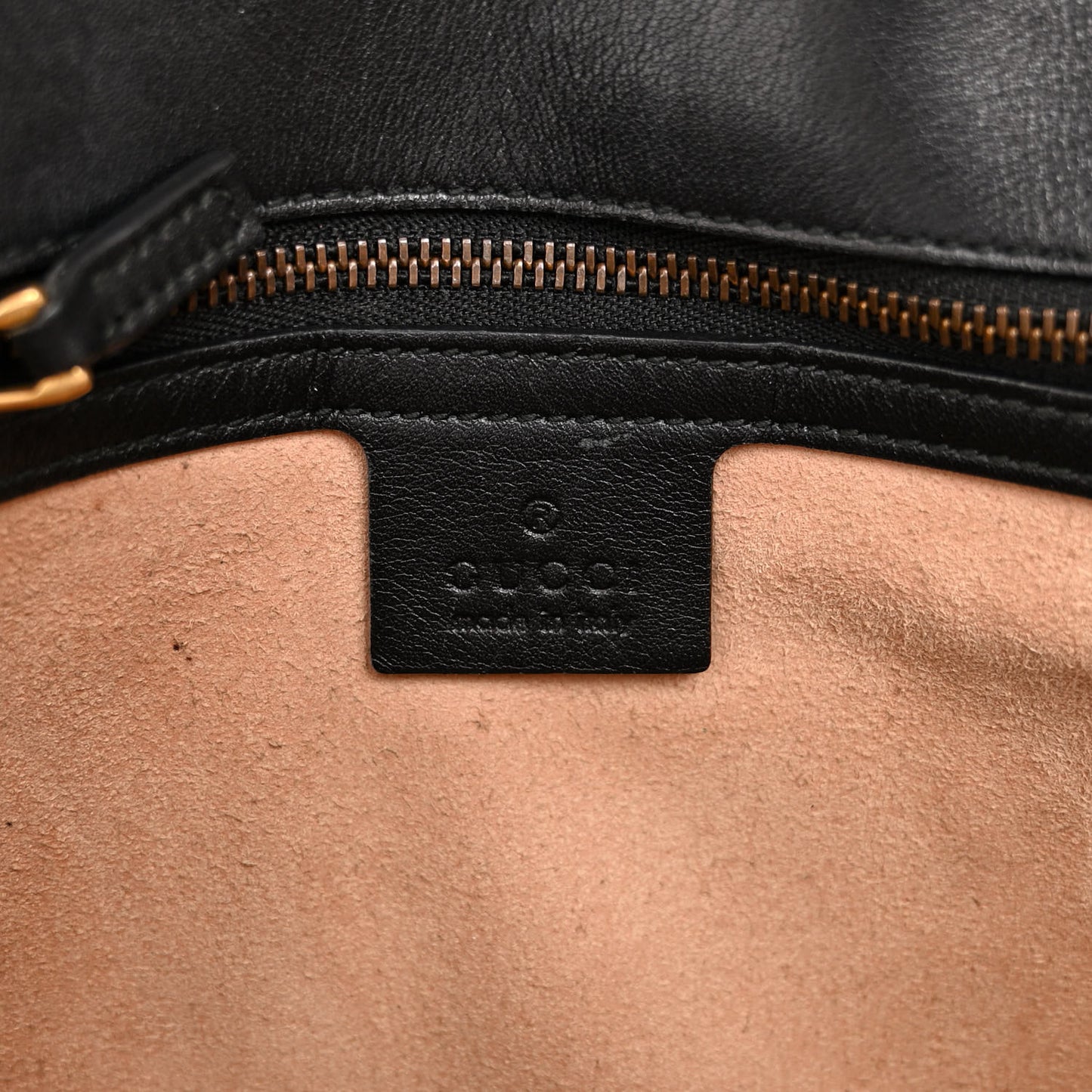 Calfskin Matelasse Medium GG Marmont Shoulder Bag Black