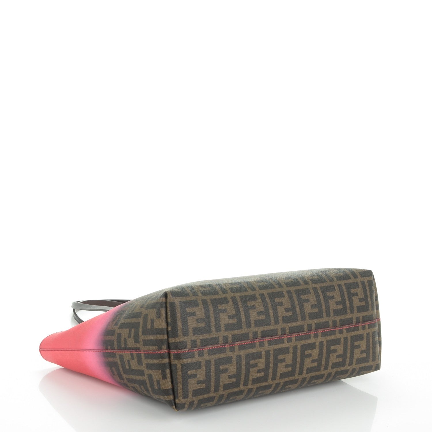 Fendi Zucca Spalmati Ombre Small Roll Tote Tobacco Ciclamino Moro 4 of 7