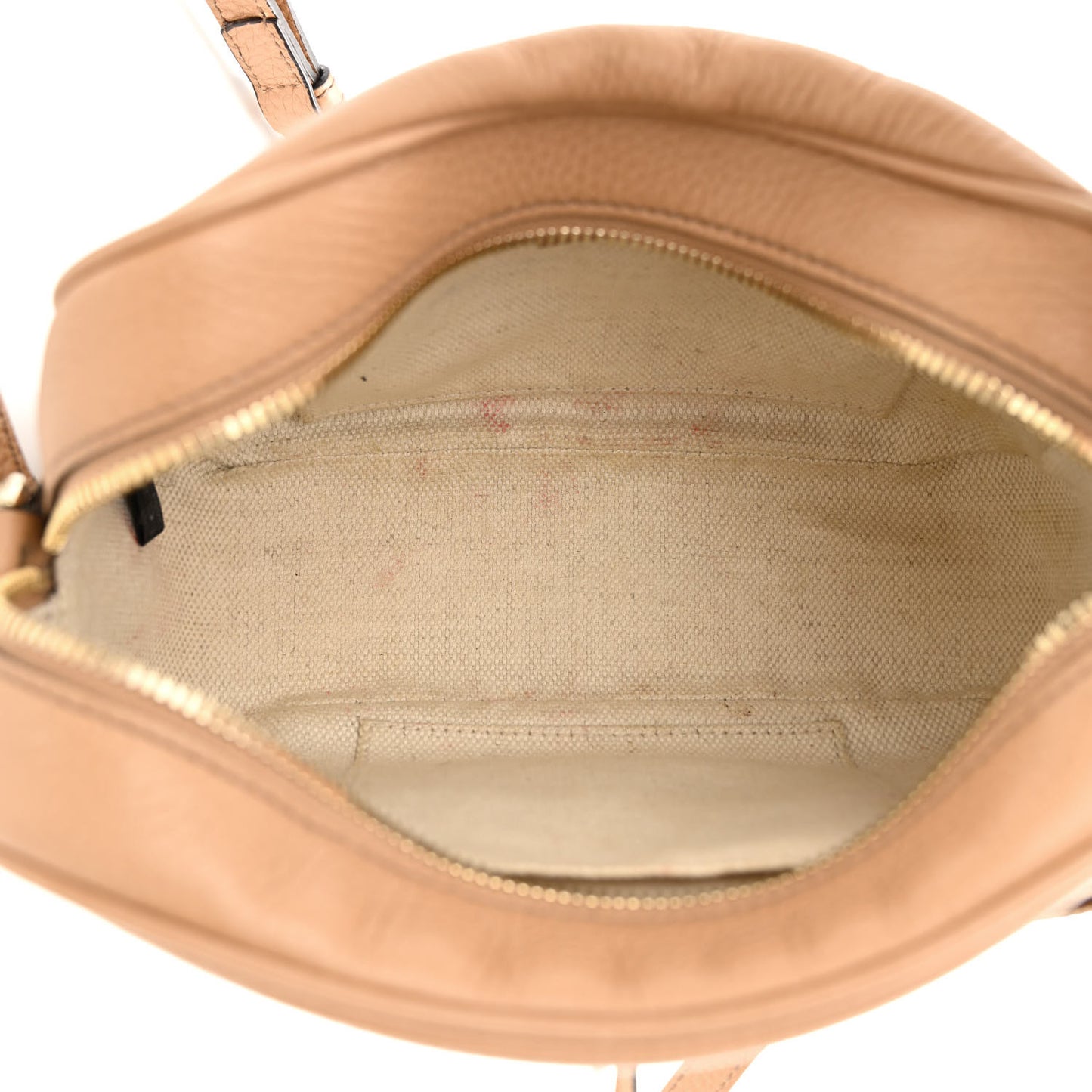 Pebbled Calfskin Small Soho Disco Bag Camelia