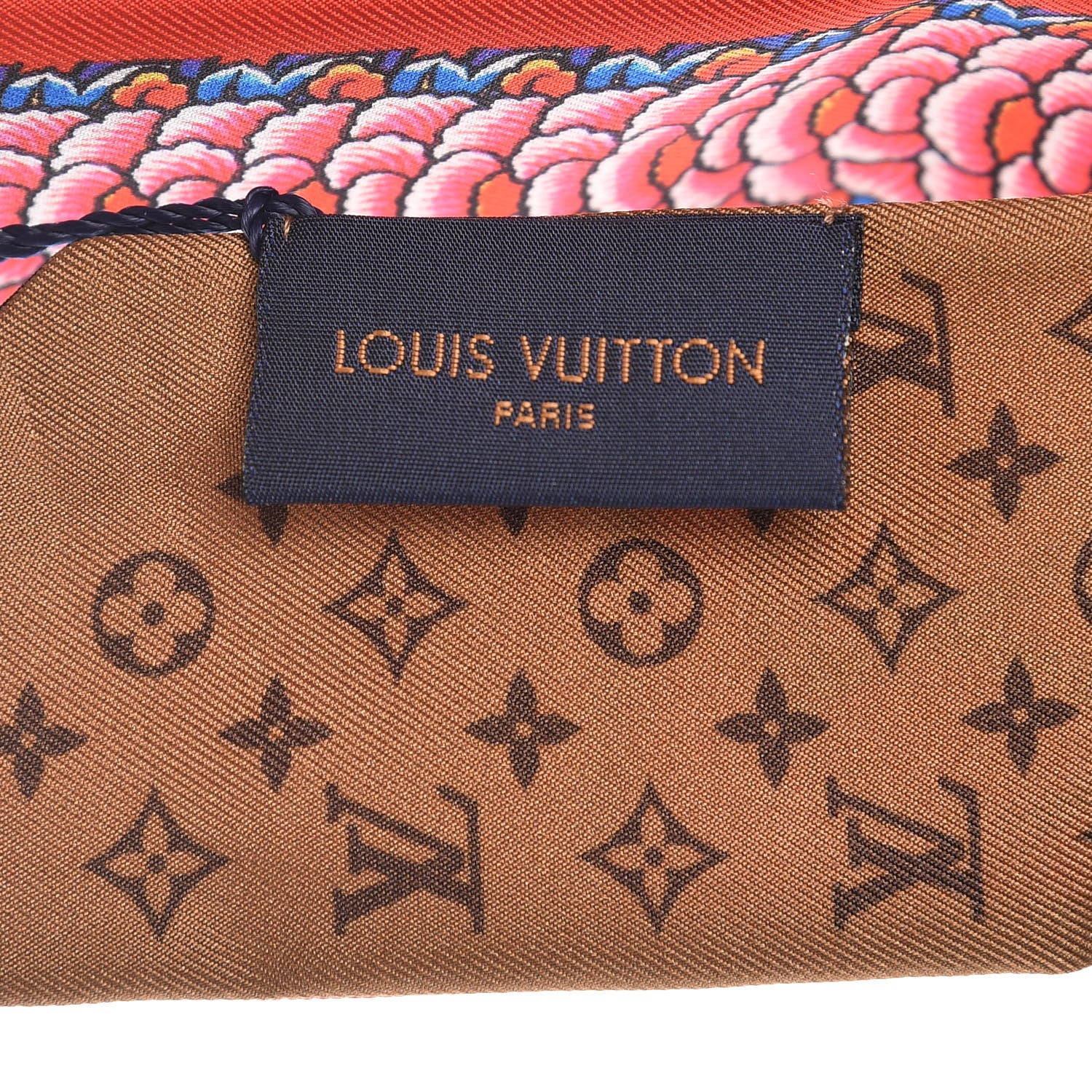 Louis Vuitton Silk Monogram Kabuki Stickers BB Bandeau Rouge 4 of 5