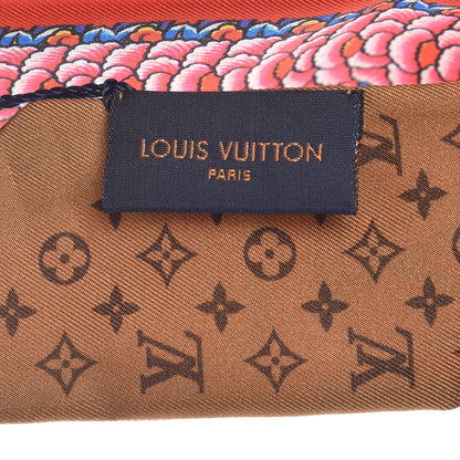 Louis Vuitton Silk Monogram Kabuki Stickers BB Bandeau Rouge 4 of 5