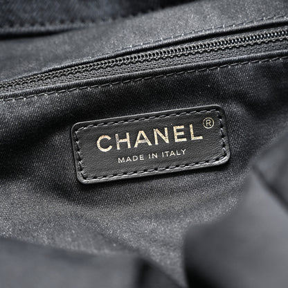 Chanel Denim Quilted Denim Mood Hobo Black Multicolor 5 of 11