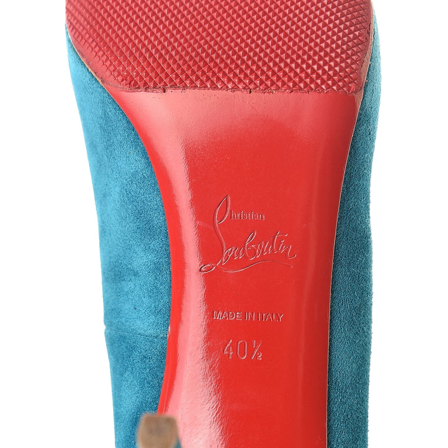 Suede Ron Ron 100 Pumps 40.5 Turquoise