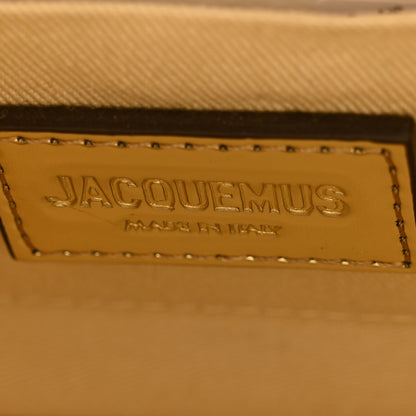 Jacquemus Metallic Patent Calfskin La Pochette Rond Carre Gold 6 of 7