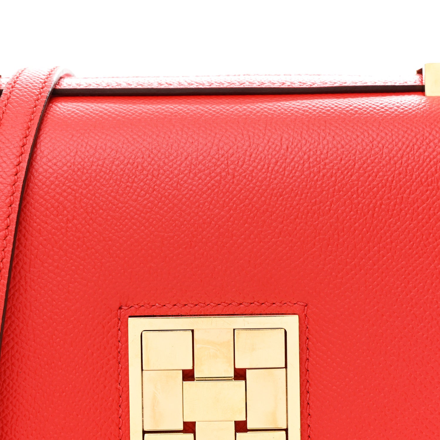 Hermes Epsom Mosaique Au 24-17 Rouge De Coeur 9 of 13