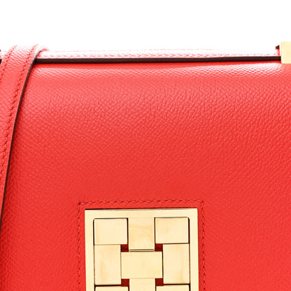 Hermes Epsom Mosaique Au 24-17 Rouge De Coeur 9 of 13