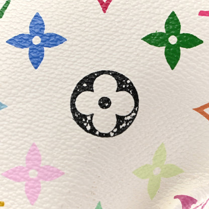 Louis Vuitton Monogram Multicolor Keepall 45 White 21 of 23