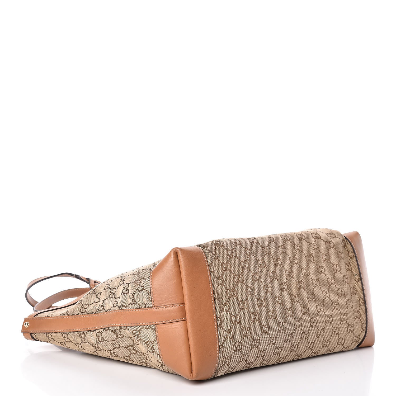 Gucci Metallic Monogram Medium Craft Tote Brown 11 of 17