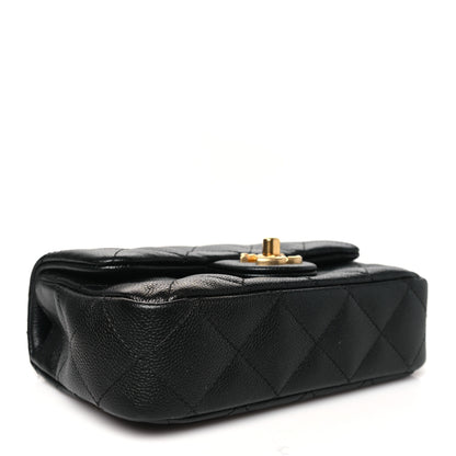 Chanel Caviar Quilted Mini Sweetheart Rectangular Flap Black 4 of 11