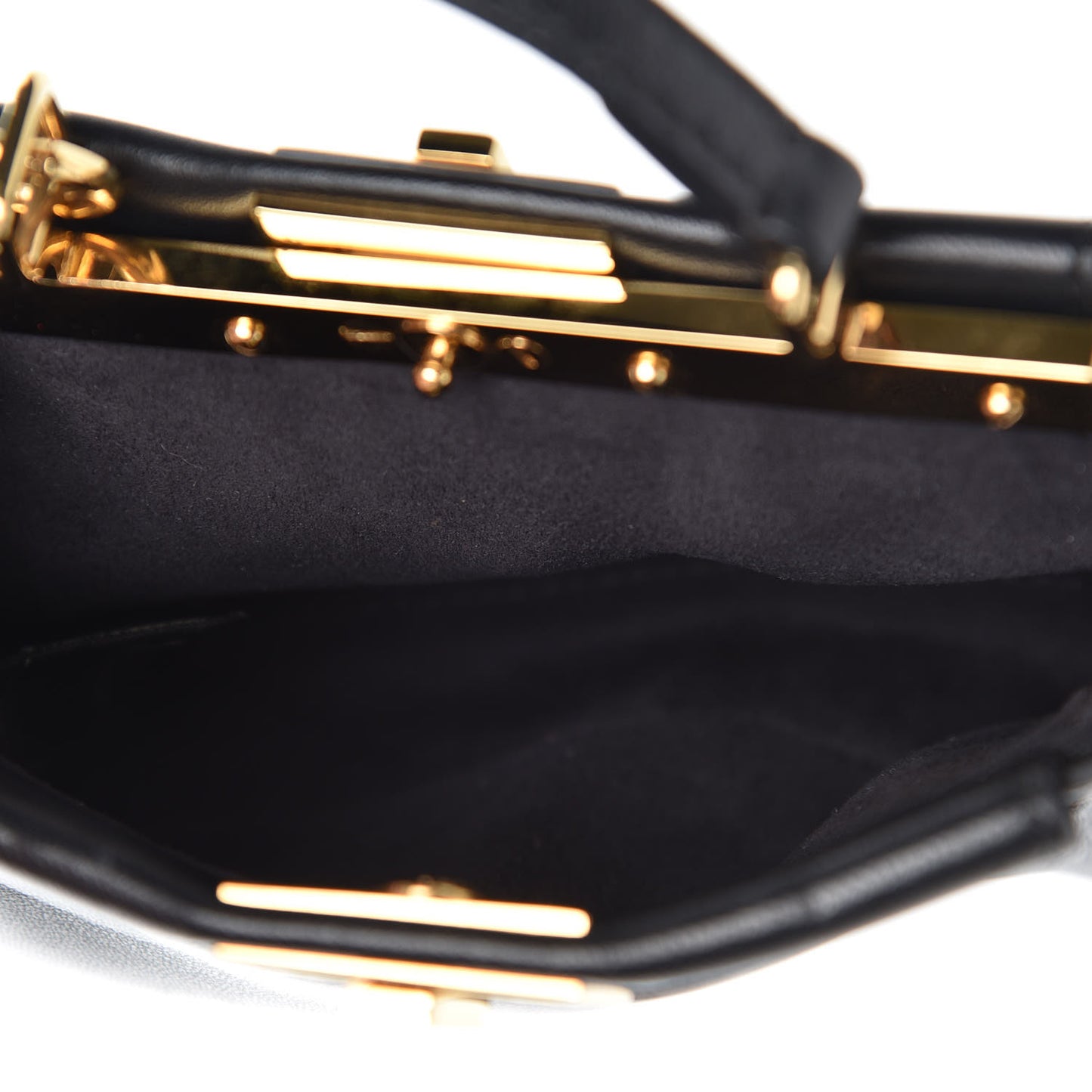 Nappa Micro Peekaboo Iconic Satchel Black
