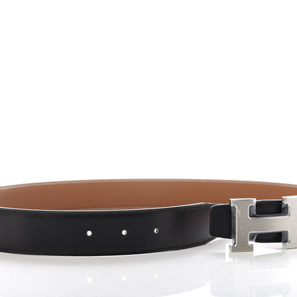 Hermes Box Togo 32mm H Belt 75 Black Gold 4 of 5