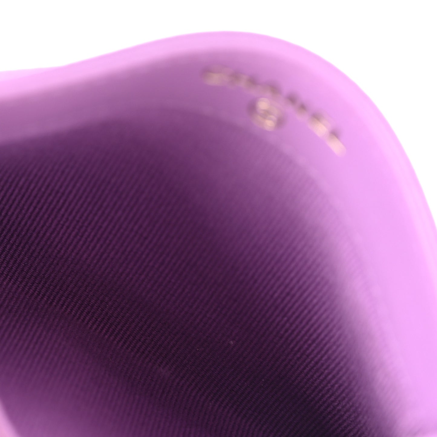 Caviar Quilted Card Holder Purple