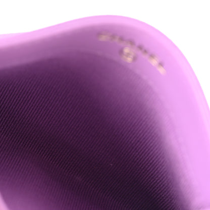 Chanel Caviar Quilted Card Holder Purple 5 of 10
