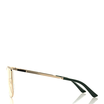 Gucci Metal Square Frame Sunglasses GG0821S Gold 3 of 8