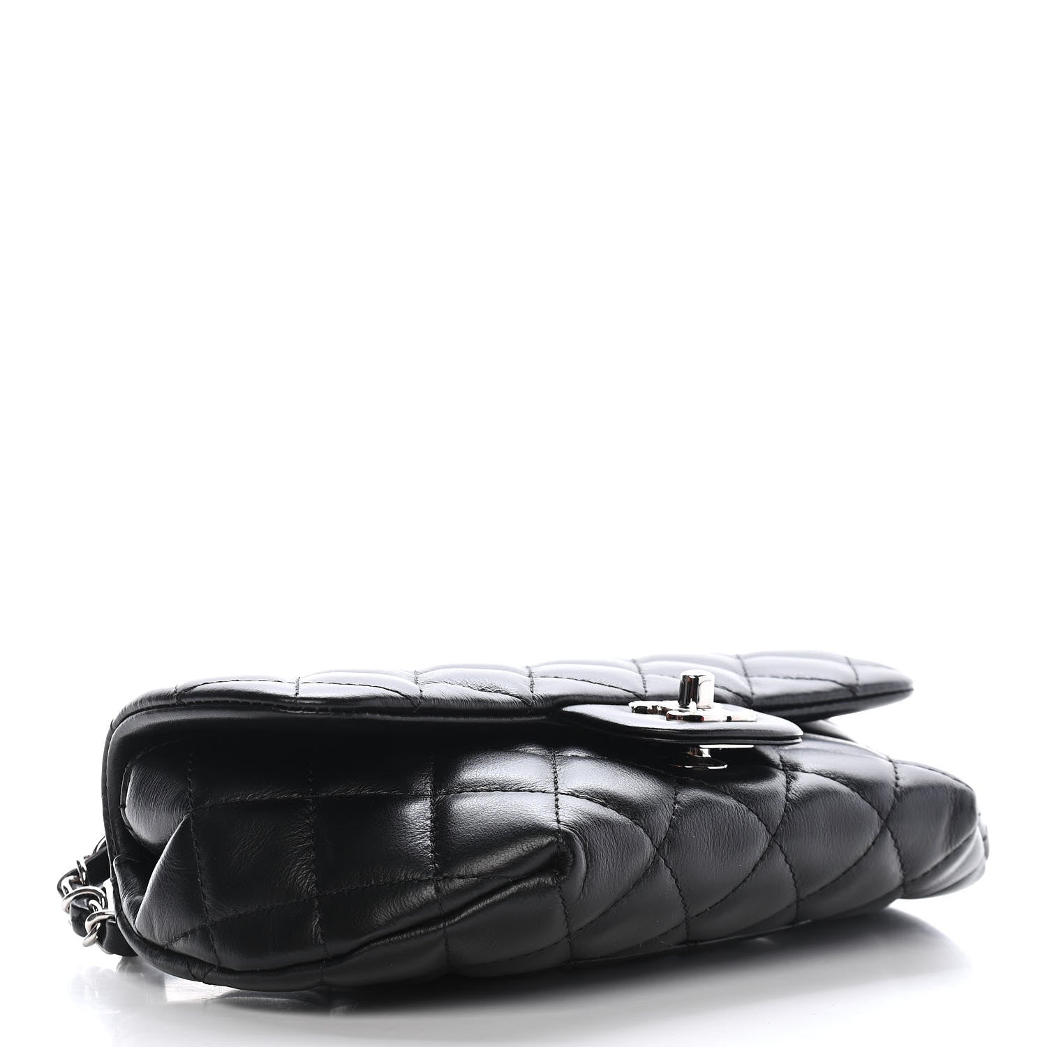 Chanel Calfskin Quilted CC Uniform Flap Belt Bag Black 4 of 10