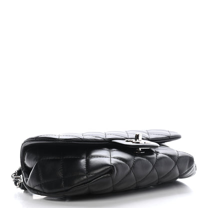 Chanel Calfskin Quilted CC Uniform Flap Belt Bag Black 4 of 10