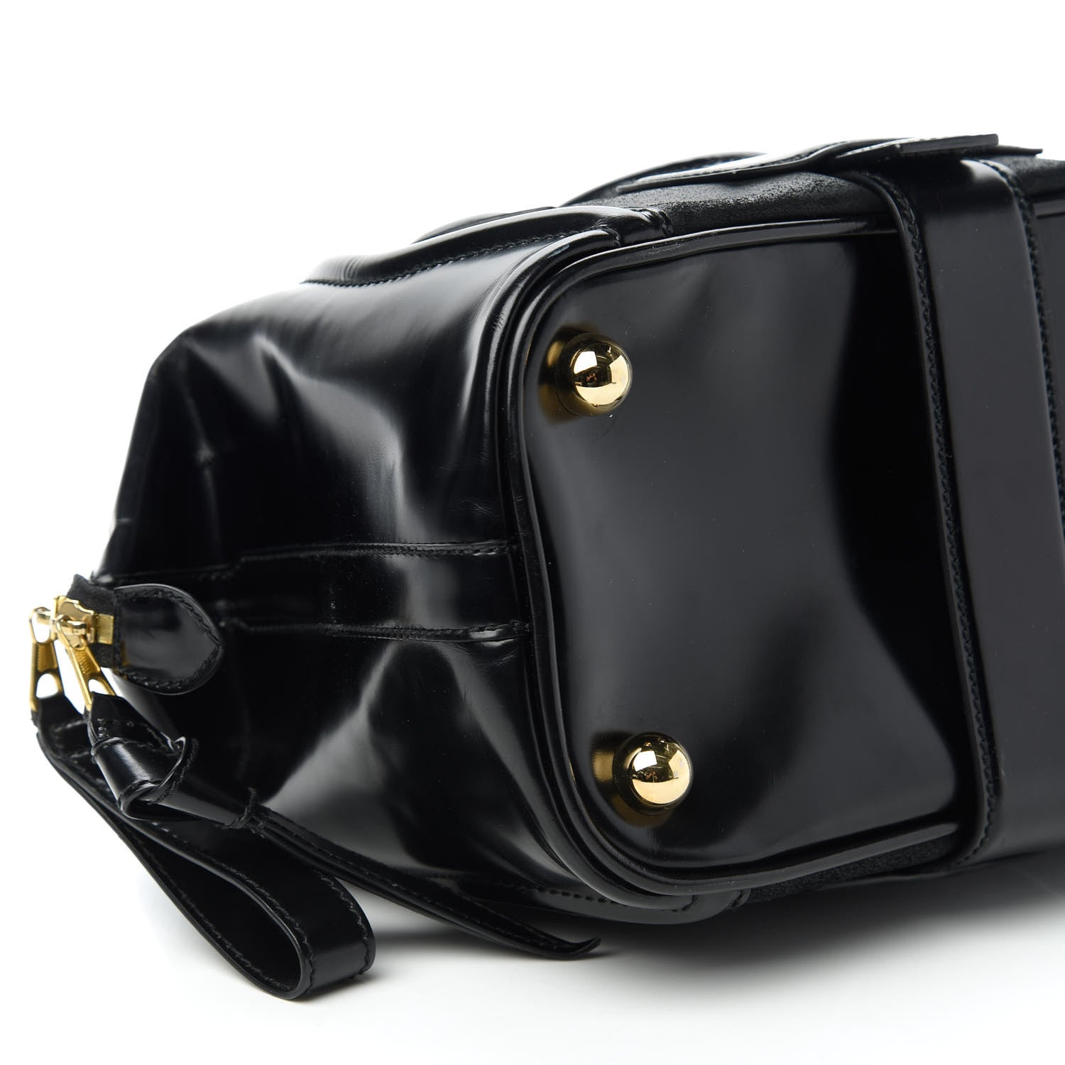 Balenciaga Patent Suede Sac Superb Black 6 of 11